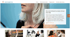 Desktop Screenshot of novartisclinicaltrials.com